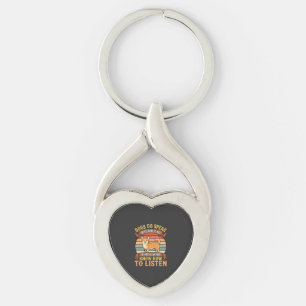 Corgi-honden spreken Vintage citaat Sleutelhanger