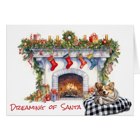 Corgi Hondendromen van Kerstmis (Voorkant Horizontaal)