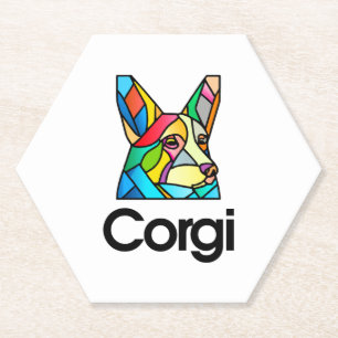 Corgi Hondeneigenaar Pembroke Welsh Corgi Mannen V Kartonnen Onderzetters