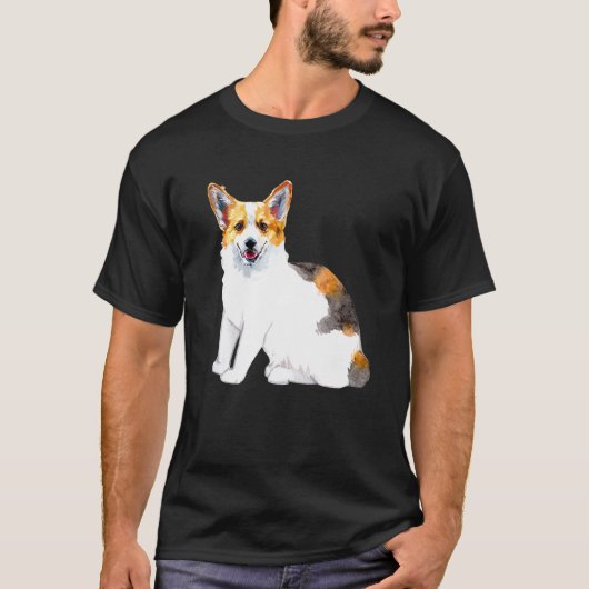 Corgi-hondengezicht met kattenglichaam t-shirt (Voorkant)