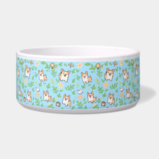 Corgi Hondenkom Florale Lente Kawaii Huisdier Voer Voerbakje