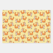 Corgi-hondenliefde Inpakpapier Set van 3 Vel (Voorkant)