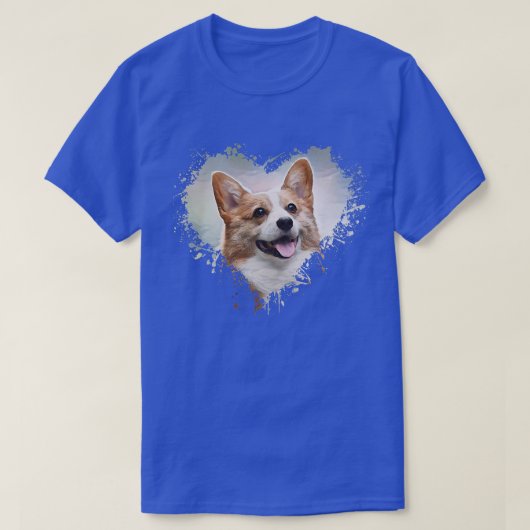 Corgi Hondenliefhebber-386 T-shirt (Design voorkant)