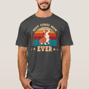 Corgi Hondenliefhebber Best Corgi Mam Ever Hondenl T-shirt