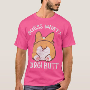 Corgi Hondenliefhebber raad wat Corgi Butt heeft v T-shirt