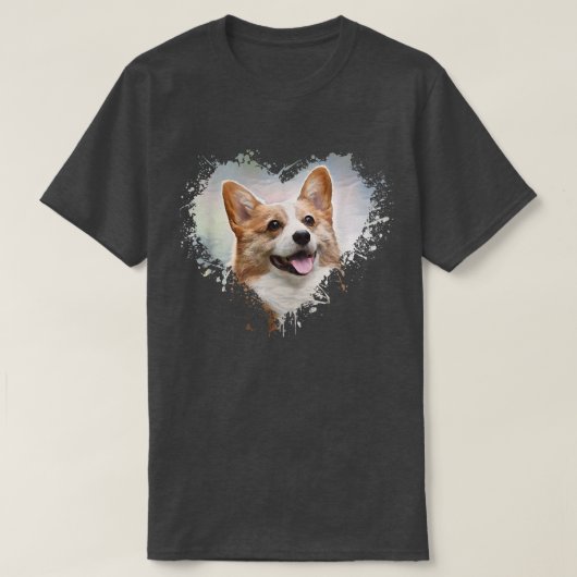Corgi Hondenliefhebber T-shirt (Design voorkant)