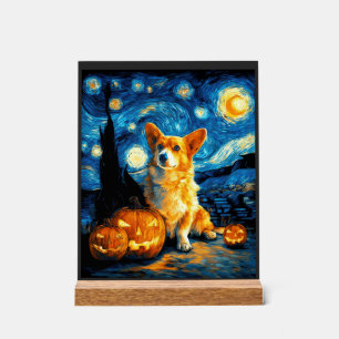 Corgi-hondenliefhebbers Schilderij van gogh sterre Acryl Bord