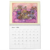 Corgi hondenmuurkalender van aquarelschilderijen kalender (Mar 2026)