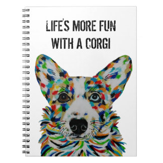 Corgi-hondennotitieboek 16,5 x 22 cm notitieboek