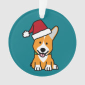 Corgi-hondenpuppy Pembroke Welsh Kerstkerstkerstke Ornament (voorkant)