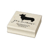 Corgi-hondenras Canine Kennel Rubberstempel (Stempel)