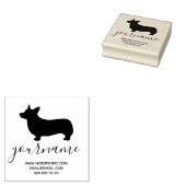 Corgi Hondenras Canine Kennel Rubberstempel (Gestempeld)