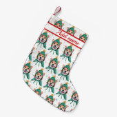 Corgi-hondenras Kerstmis Kleine Kerstsok (Voorkant (Hangend))
