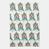Corgi hondenras Kerstmis Theedoek (Verticaal)