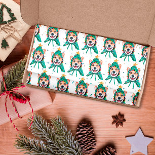 Corgi-hondenras Kerstmis Tissuepapier