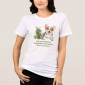 Corgi-hondkruiden als medicijn Tri-Blend shirt (Voorkant)