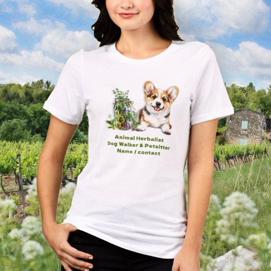 Corgi-hondkruiden als medicijn Tri-Blend shirt