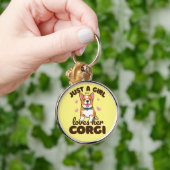 Corgi-hondmeisjes zeggen sleutelhanger (Hand)