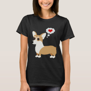 Corgi houdt van je 486 t-shirt