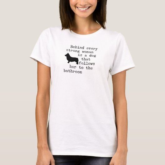 Corgi-humorcitaat - Corgi T-shirt (Voorkant)