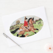 Corgi Huntsman Rides To Hounds Sticker (Envelop)