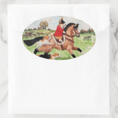 Corgi Huntsman Rides To Hounds Sticker (Tas)