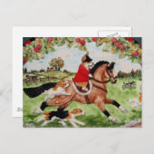 Corgi Huntsman werkt tegen Hounds Briefkaart (Voorkant / Achterkant)