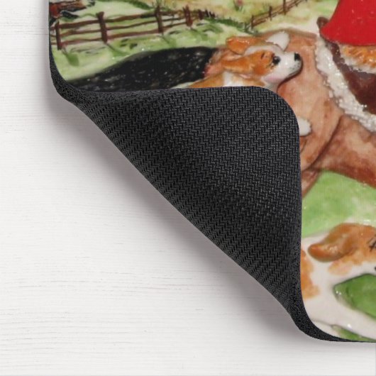 Corgi Huntsman werkt tegen Hounds Muismat (Hoek)