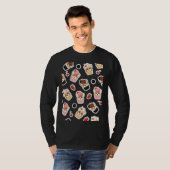 Corgi Ice Cupcake Pattern T-shirt (Voorkant volledig)