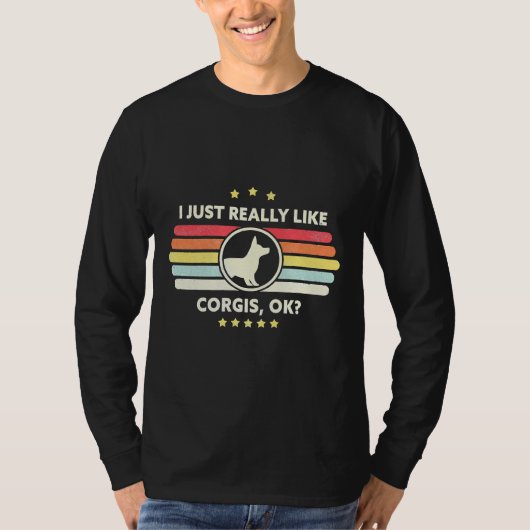 Corgi, ik hou echt van Corgis OK T-shirt (Voorkant)