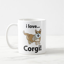 Corgi Ik hou van Corgi Coffee Mok