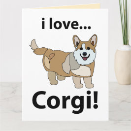 Corgi Ik hou van Corgi Kaart