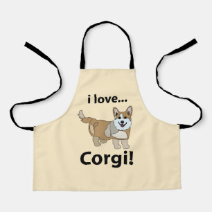 Corgi Ik hou van Corgi Kinderen Schort