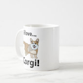 Corgi Ik hou van Corgi Koffiemok (Voorkant links)