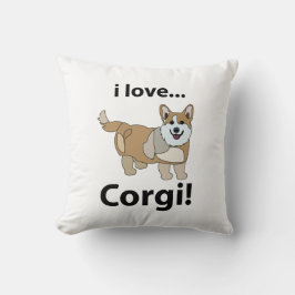 Corgi Ik hou van Corgi Kussen