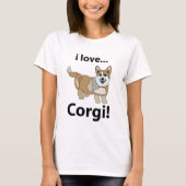 Corgi Ik hou van Corgi T-shirt (Voorkant)