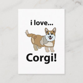 Corgi Ik hou van Corgi Visitekaartje