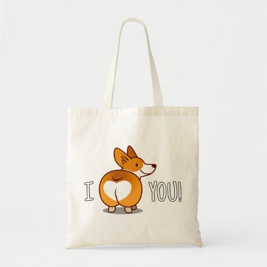 Corgi - Ik hou van je Tote Bag (Voorkant)