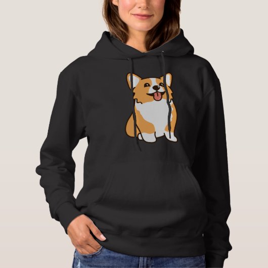 Corgi Illustration Hoodie (Voorkant)