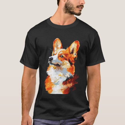 Corgi-impressionist T-shirt (Voorkant)