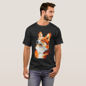 Corgi-impressionist T-shirt (Voorkant volledig)