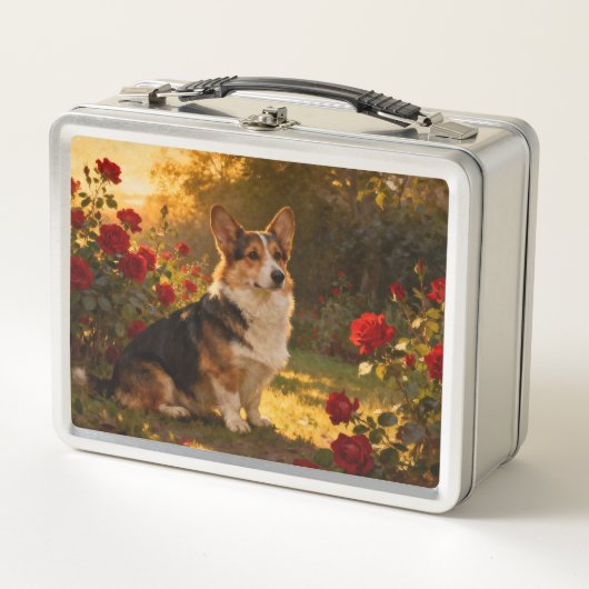 Corgi in de Rozen I (Voorkant)