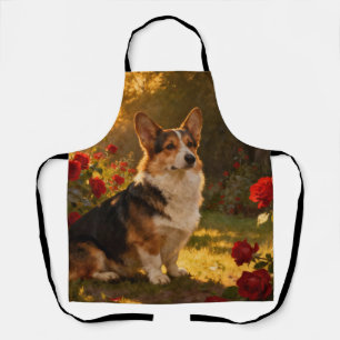 Corgi in de Rozen I Schort