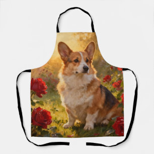 Corgi in de Rozen III Schort