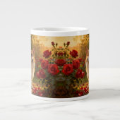 Corgi in de Rozen V Grote Koffiekop (Voorkant)