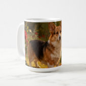 Corgi in de Rozen V Koffiemok (Voorkant links)