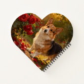 Corgi in de rozen V Notitieboek (Achterkant)