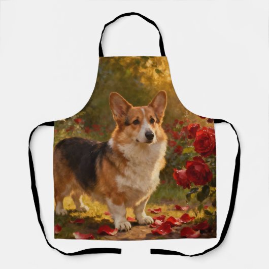 Corgi in de Rozen V Schort (Voorkant)