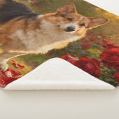 Corgi in de Rozen V Sherpa Deken (3/4)