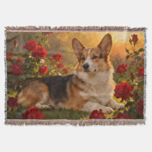 Corgi in de Rozen VI Deken